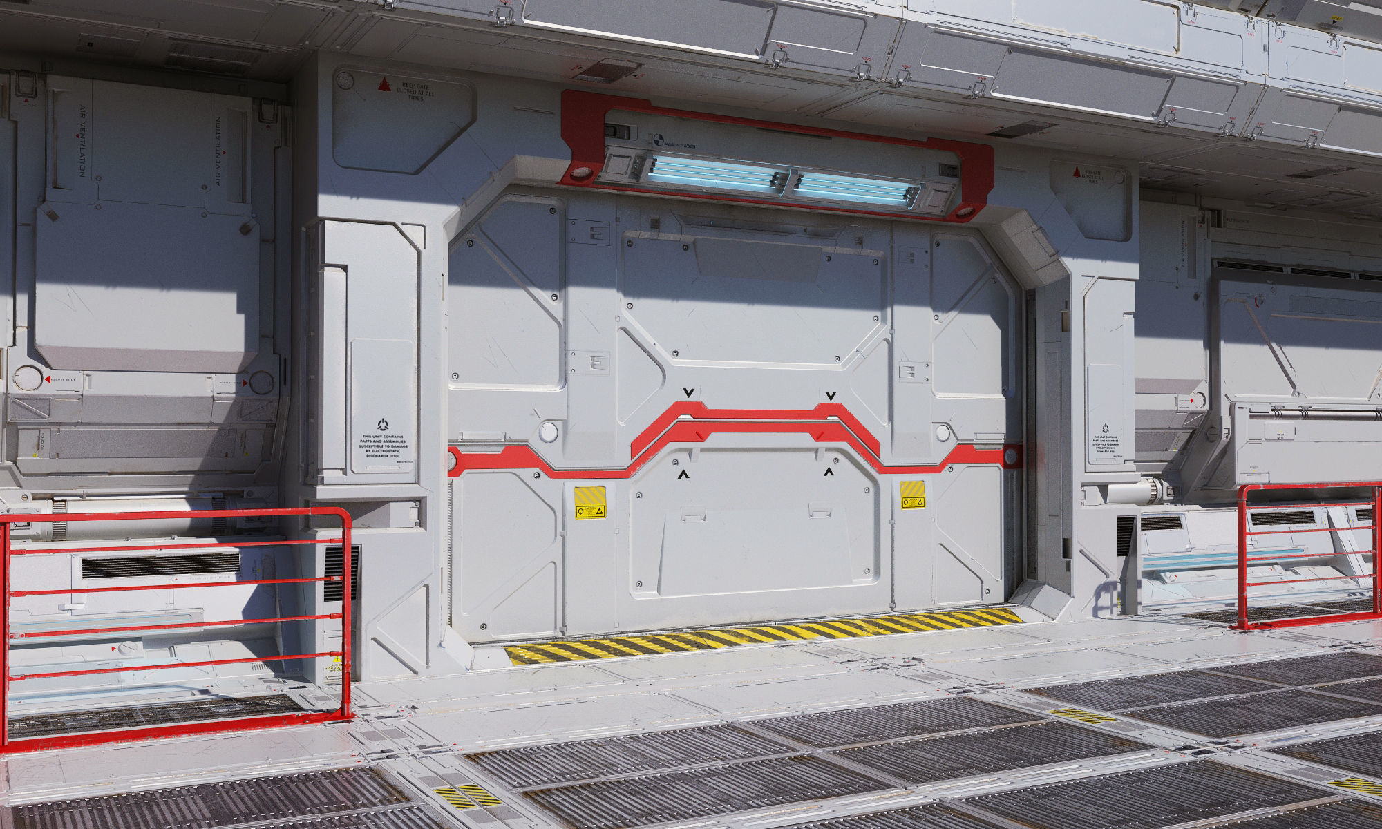 sci-Fi-Hall textured CLEAN FULL EDITION PACK 3D model_4