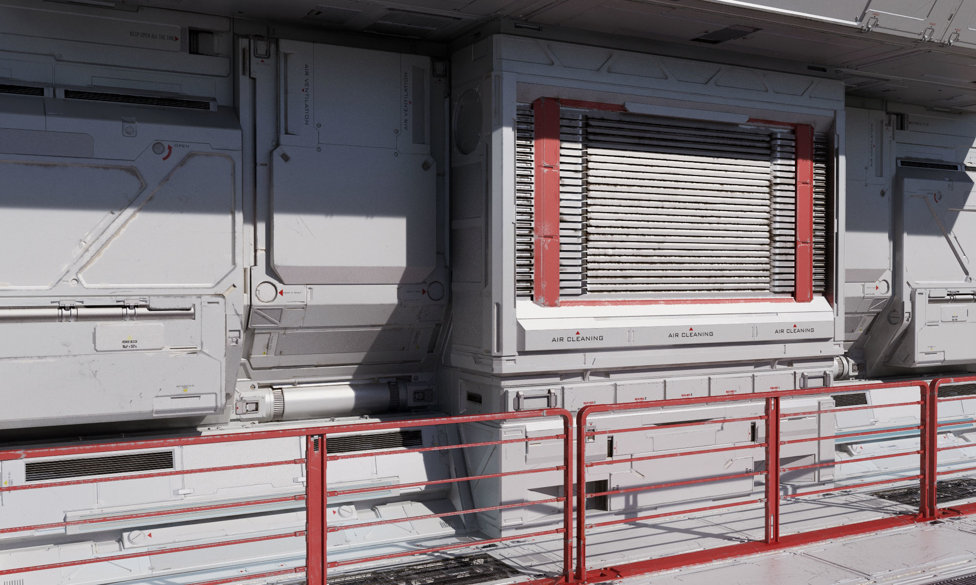 sci-Fi-Hall textured CLEAN FULL EDITION PACK 3D model_5