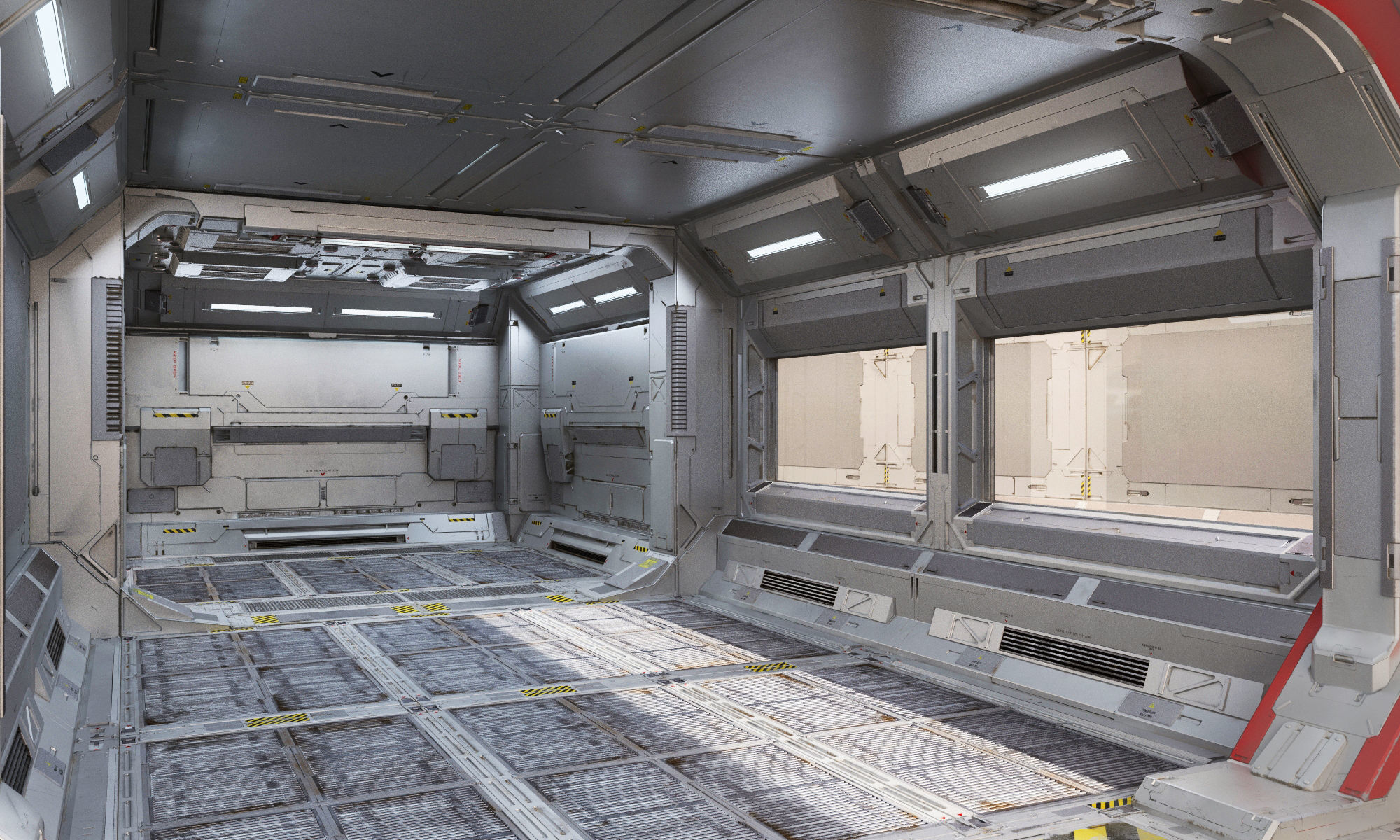 sci-Fi-Hall textured CLEAN FULL EDITION PACK 3D model_12