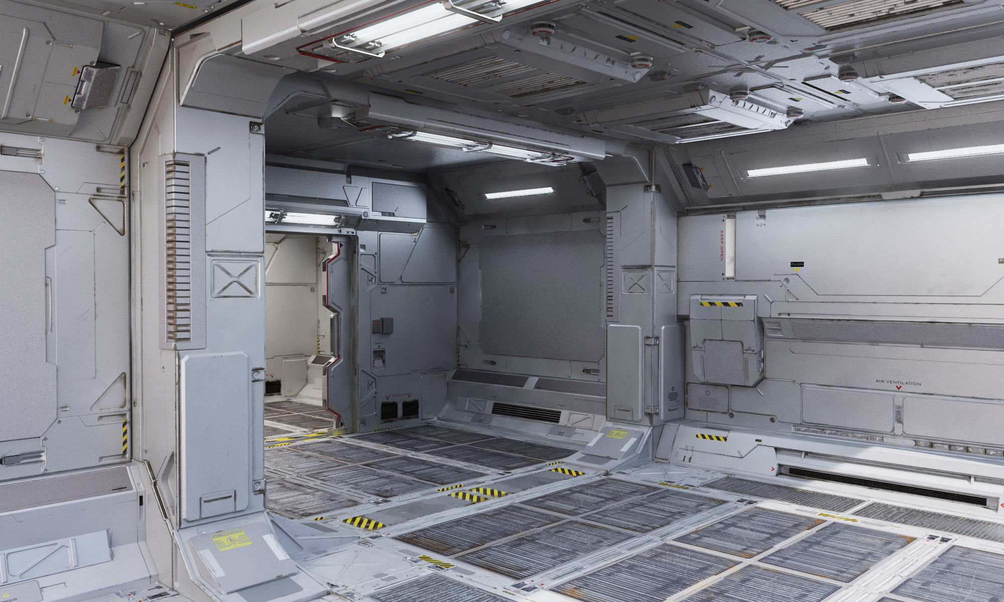 sci-Fi-Hall textured CLEAN FULL EDITION PACK 3D model_11