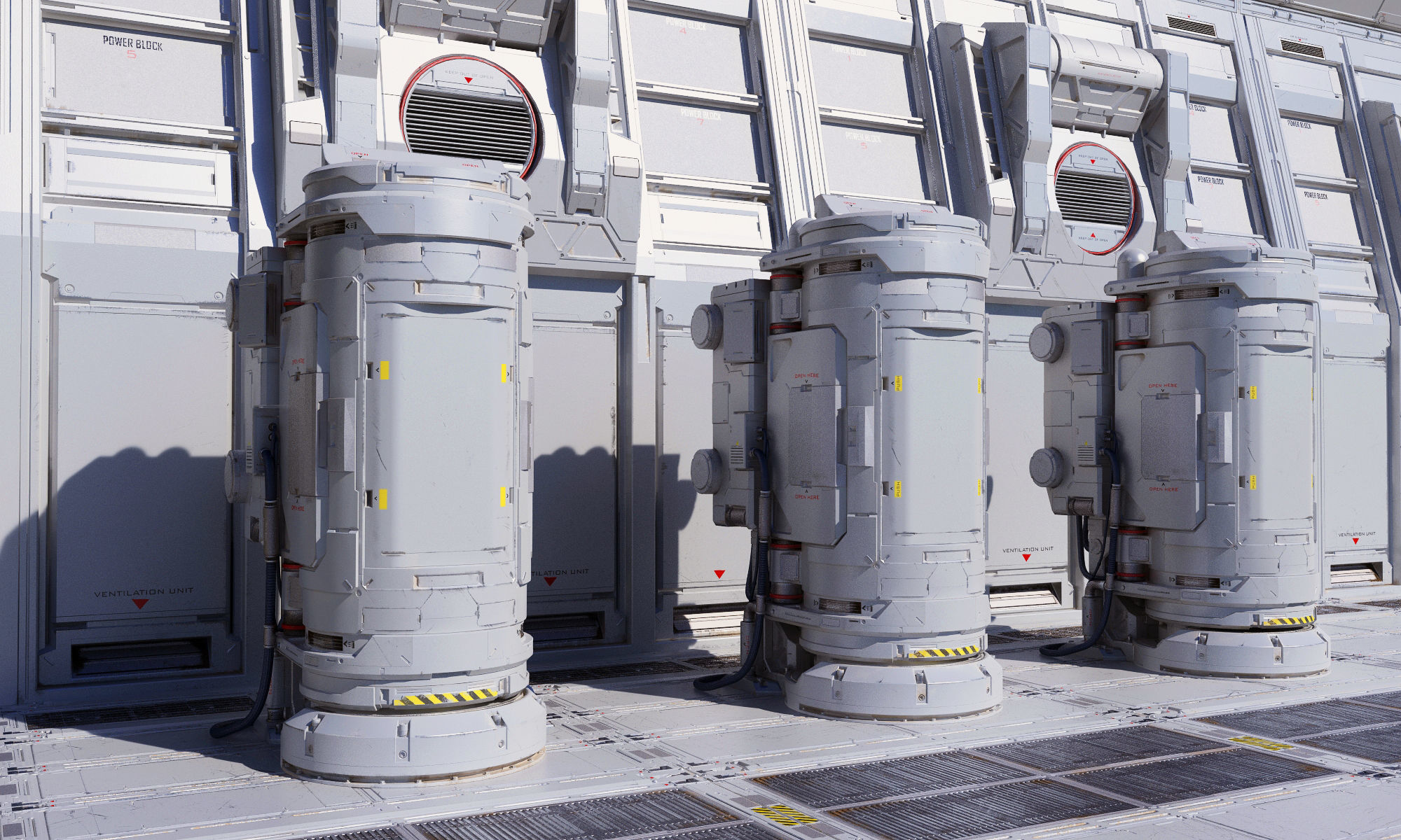 sci-Fi-Hall textured CLEAN FULL EDITION PACK 3D model_6