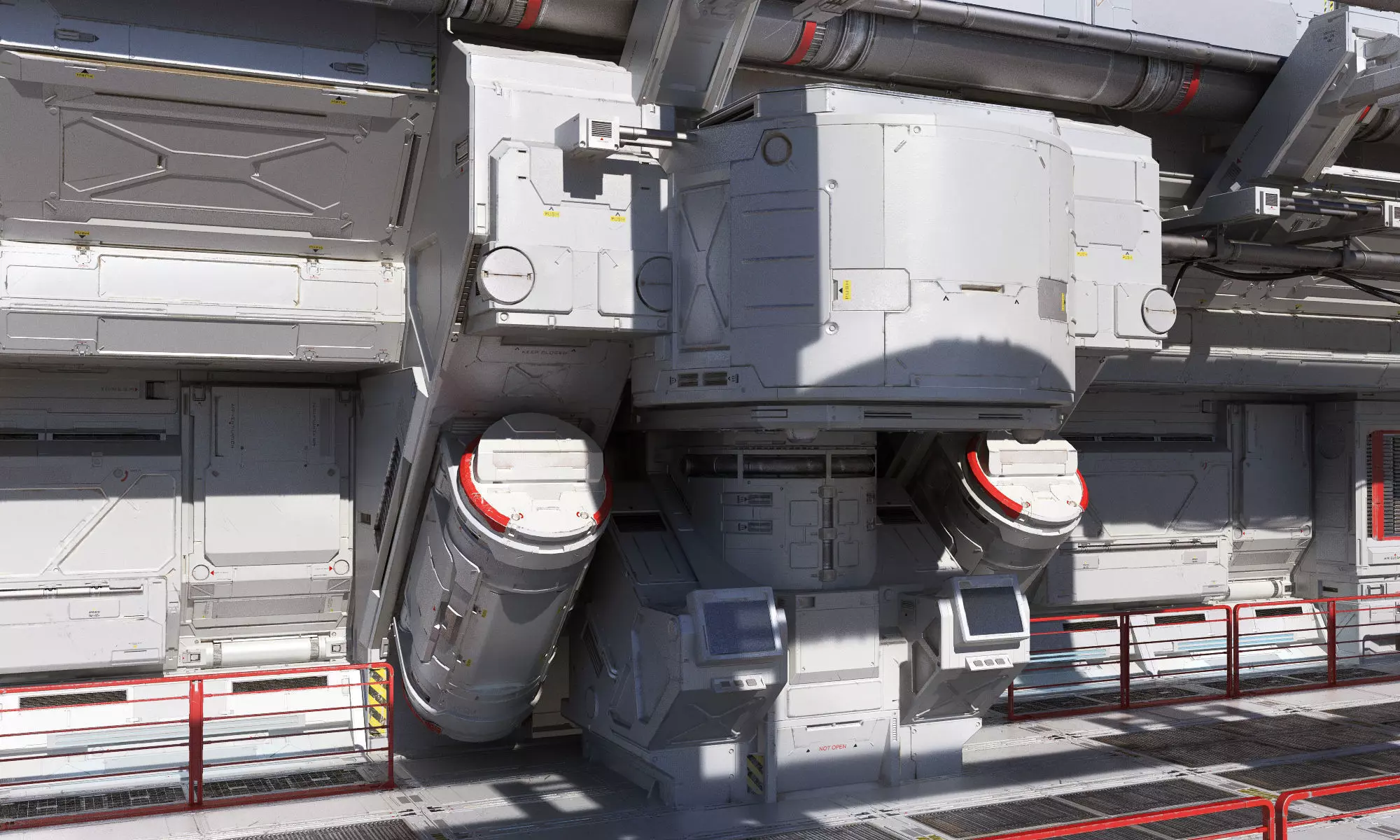 sci-Fi-Hall textured CLEAN FULL EDITION PACK 3D model_0