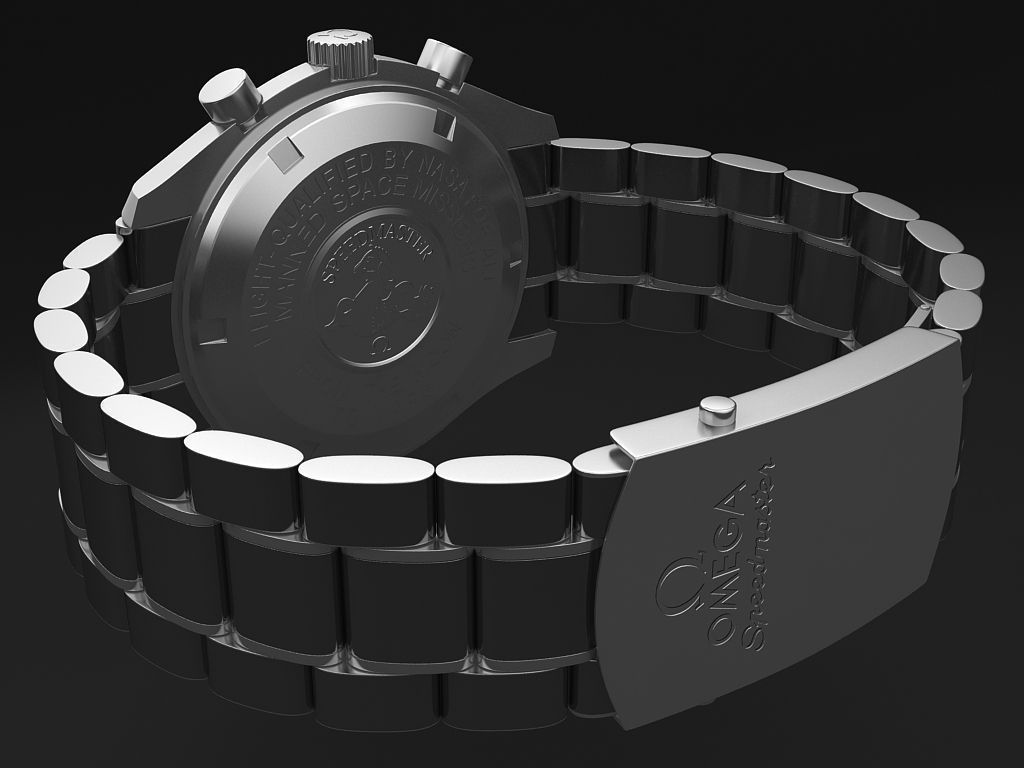 Omega Speedmaster Mens Watch 3D model_6