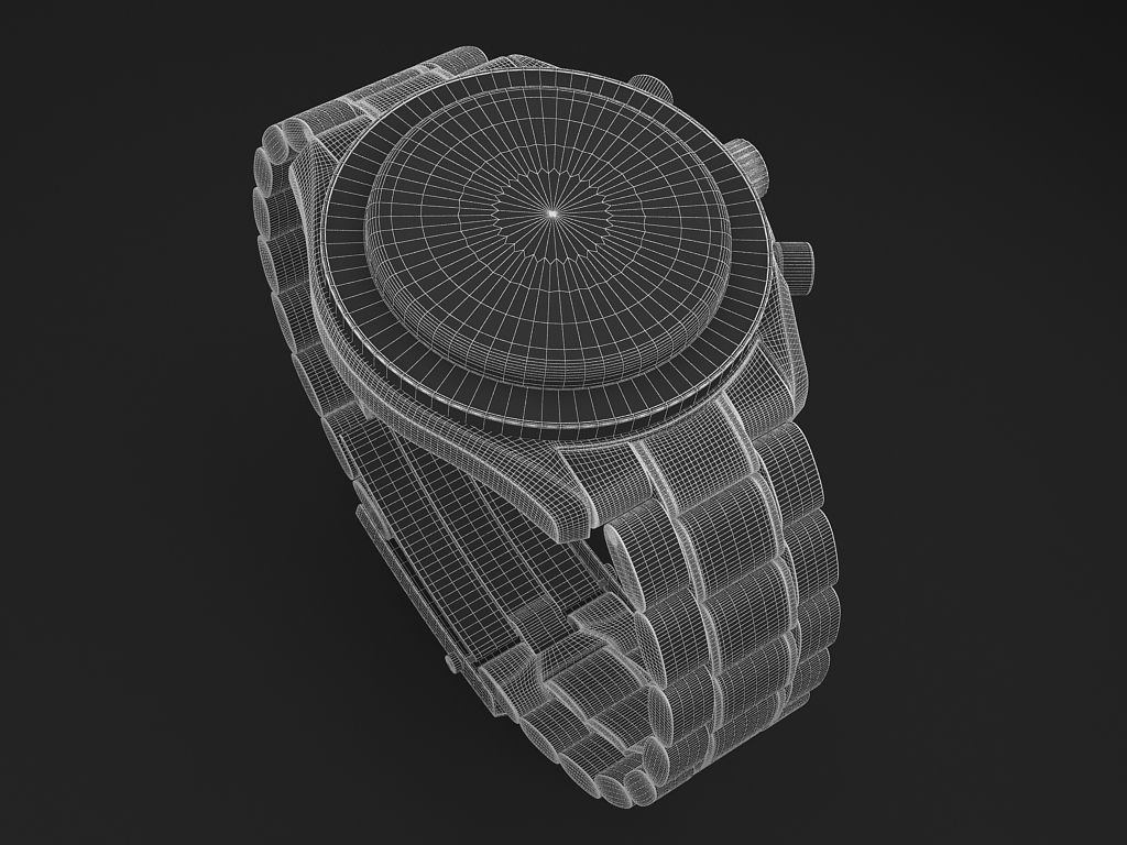 Omega Speedmaster Mens Watch 3D model_11