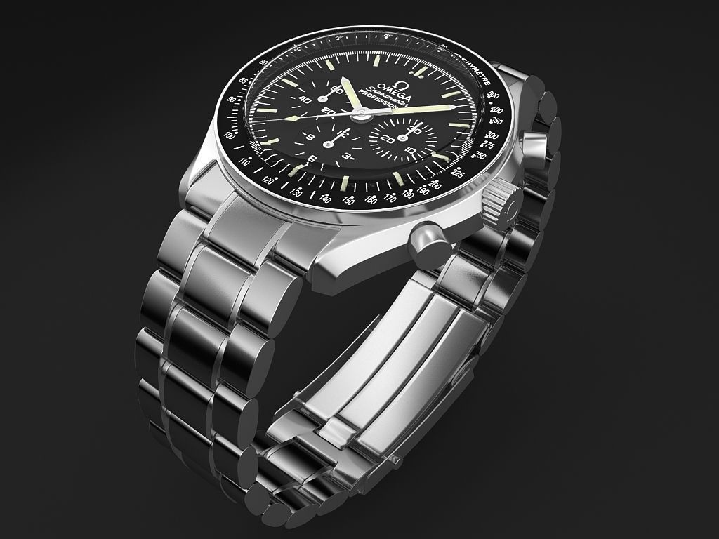 Omega Speedmaster Mens Watch 3D model_4