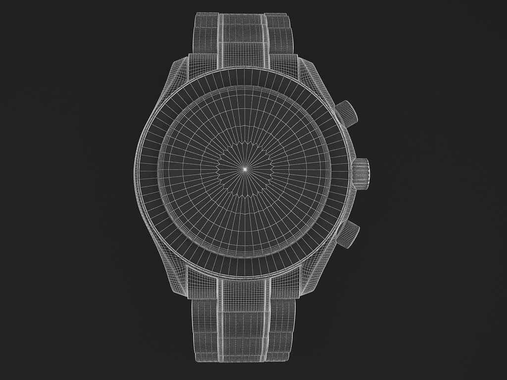 Omega Speedmaster Mens Watch 3D model_12