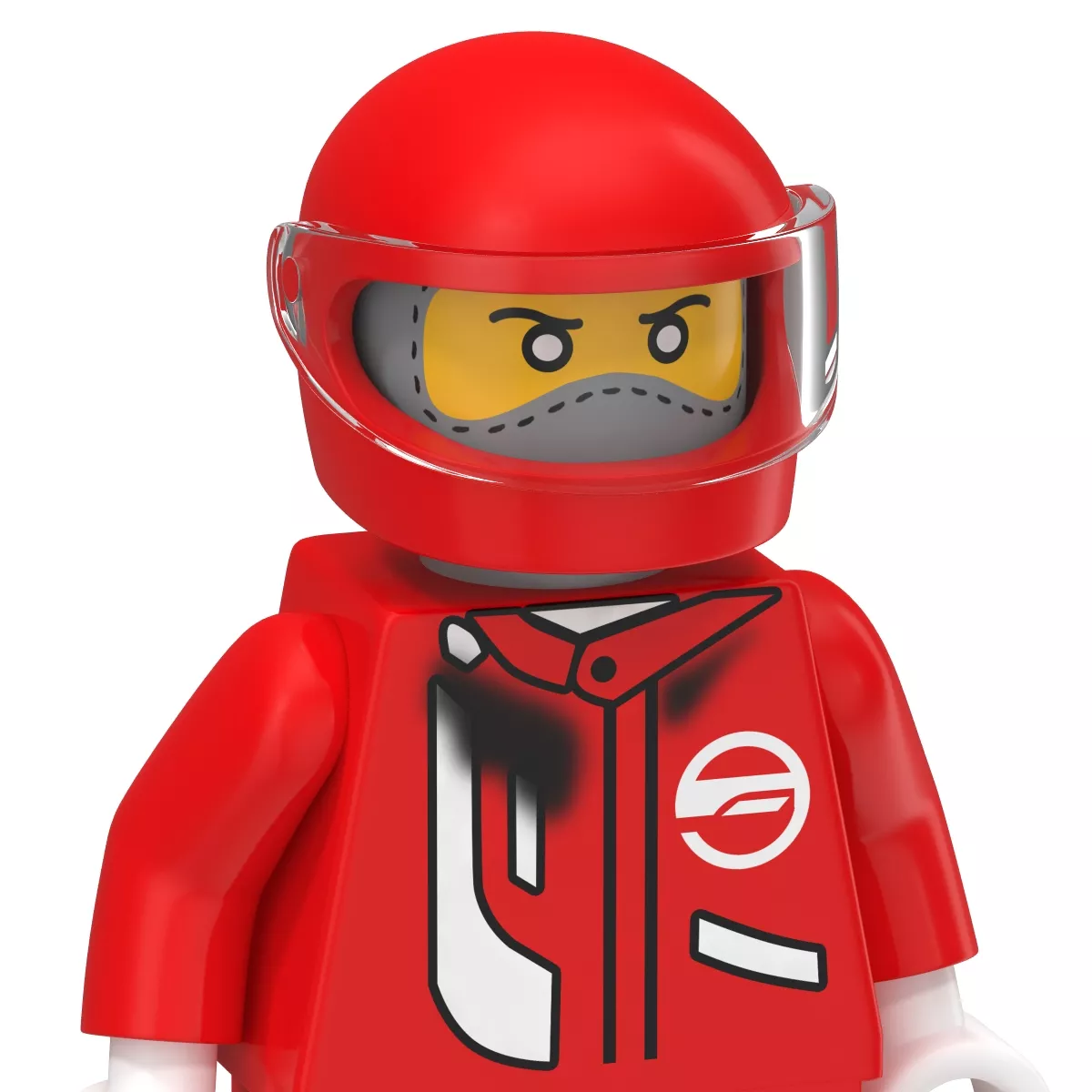 Lego Man Fireman 3D model