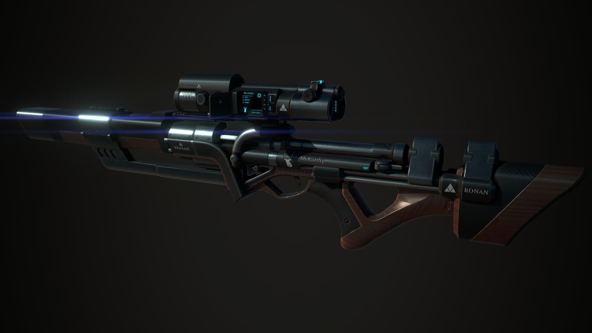 Ronan Rifle 3D model_2