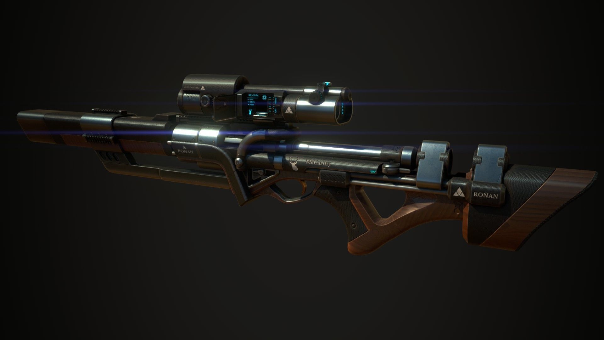 Ronan Rifle 3D model_1