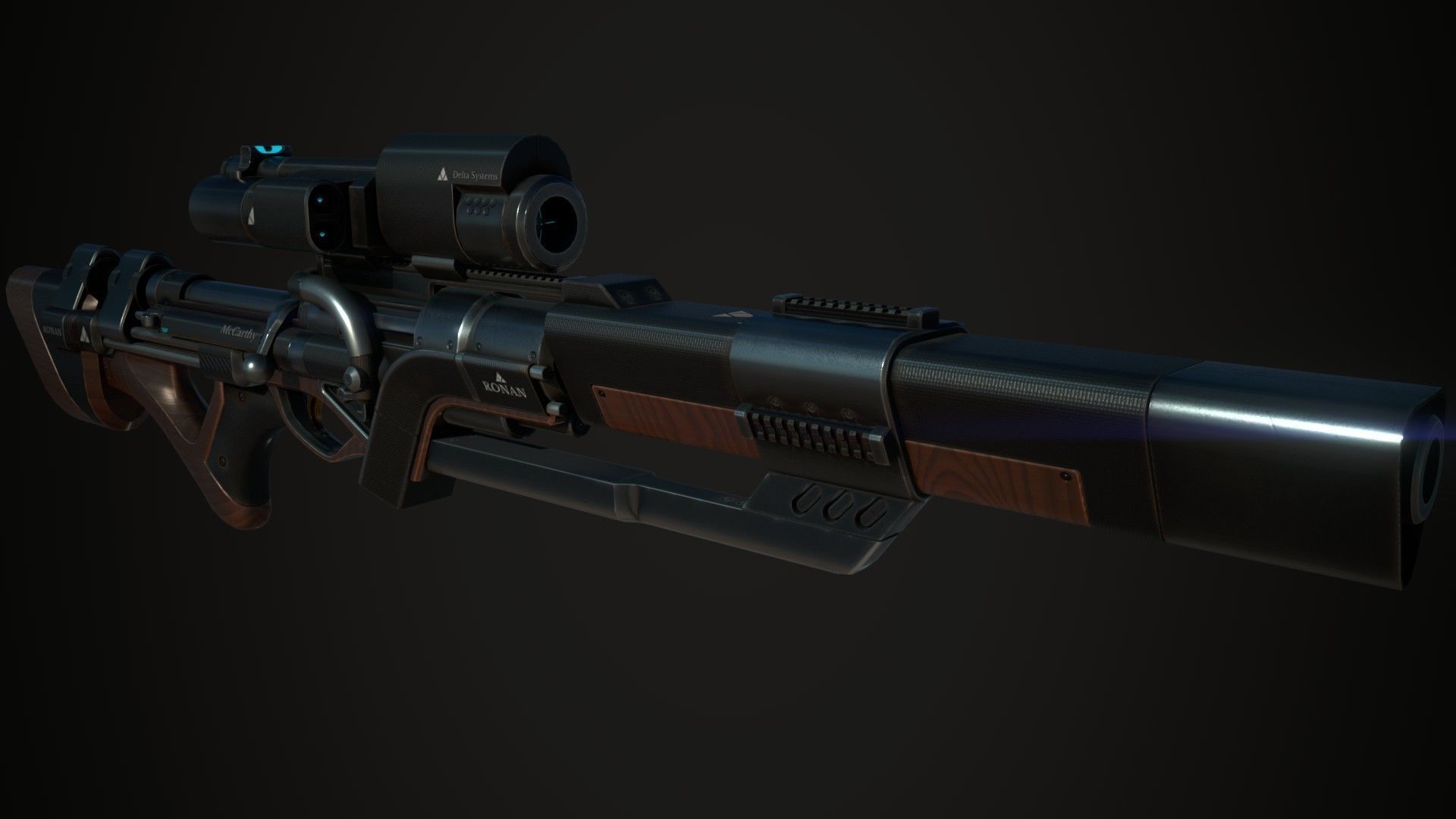Ronan Rifle 3D model_7