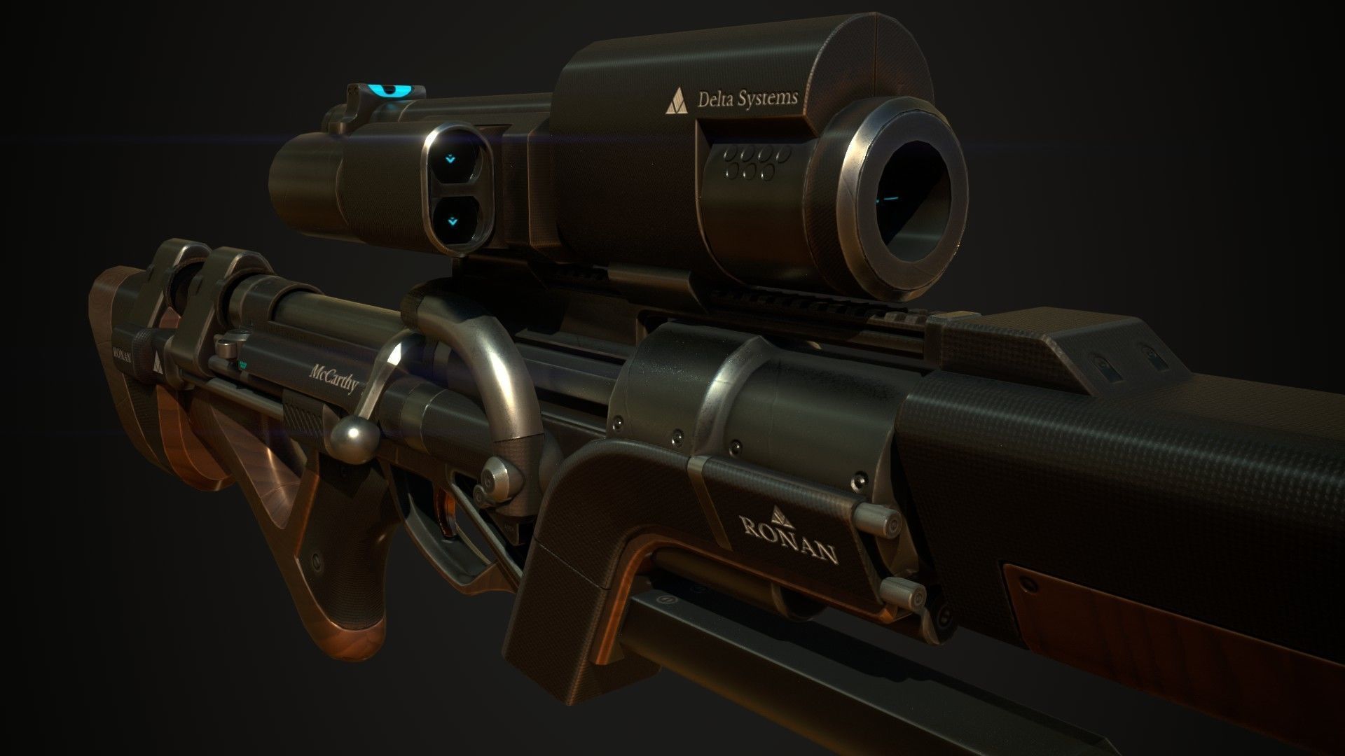 Ronan Rifle 3D model_4