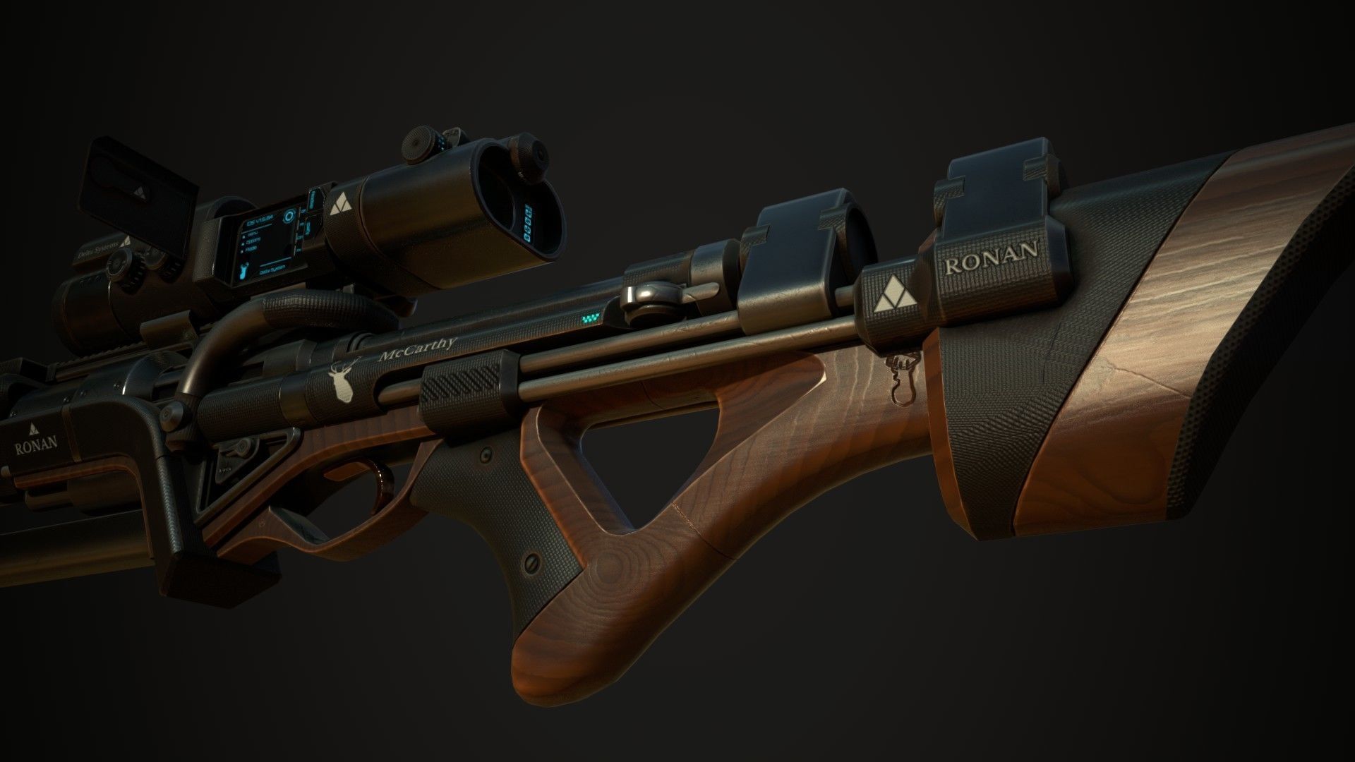 Ronan Rifle 3D model_9
