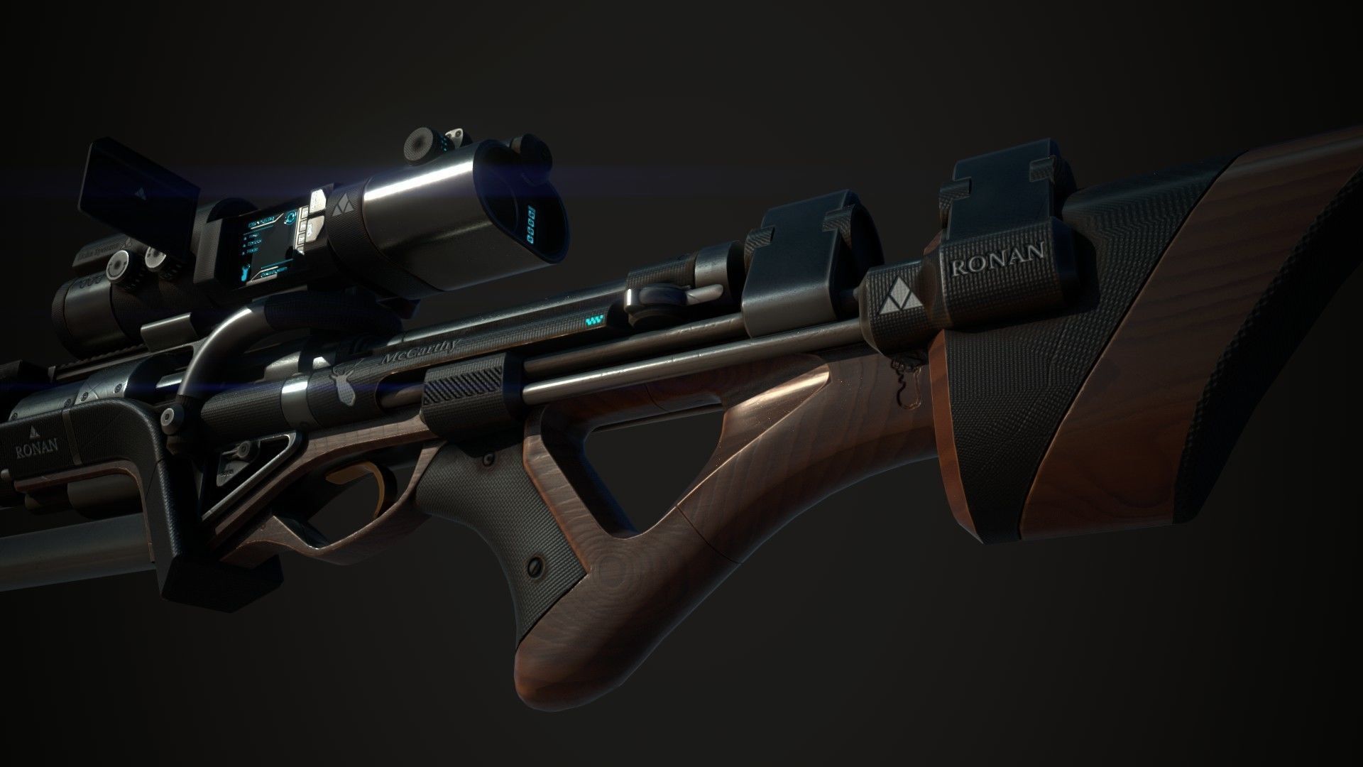 Ronan Rifle 3D model_10