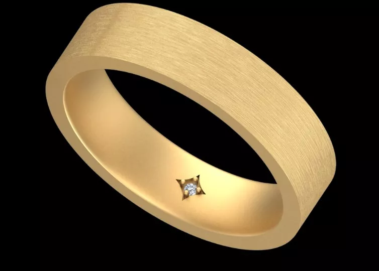 5mm Classic Wedding Band 3D Model Free 3D print model