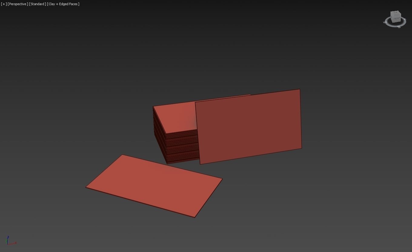 Simple Name Card Free low-poly 3D model_2