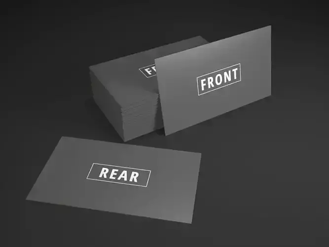 Simple Name Card Free low-poly 3D model