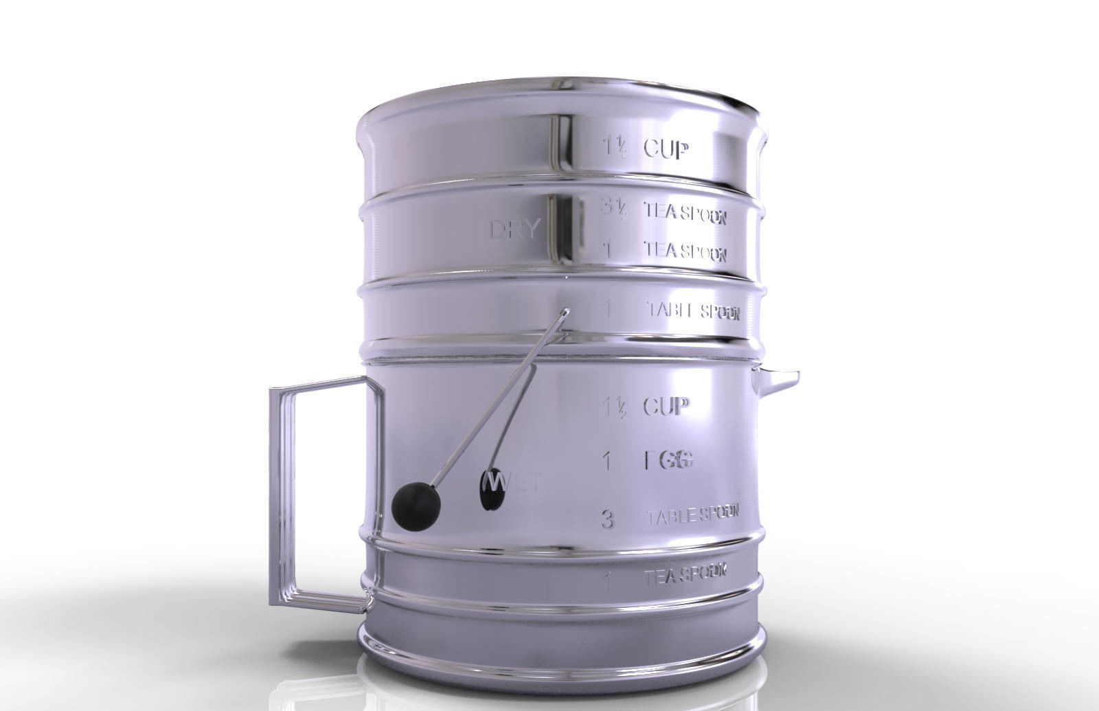 Flour sifter 3D model_1