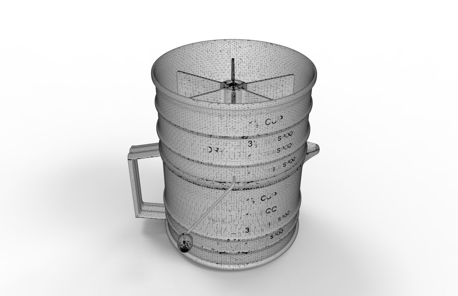 Flour sifter 3D model_6