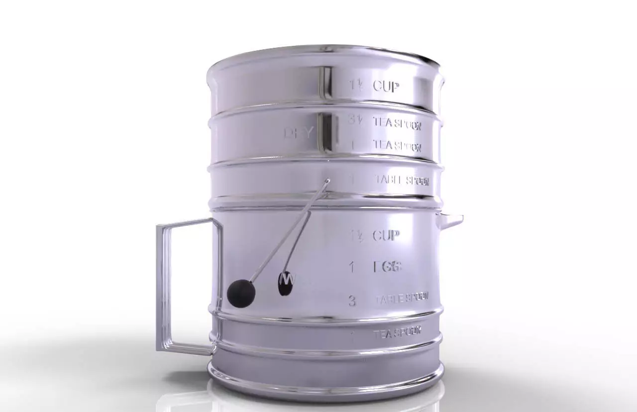 Flour sifter 3D model_0