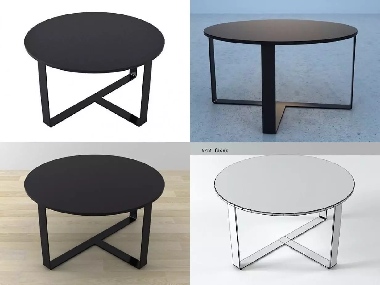 Argo four different tables with design 3D model_0