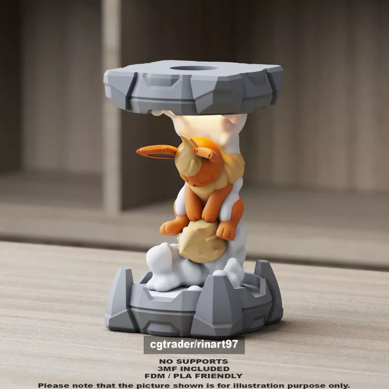 Flareon in Clone Lab 3D print model