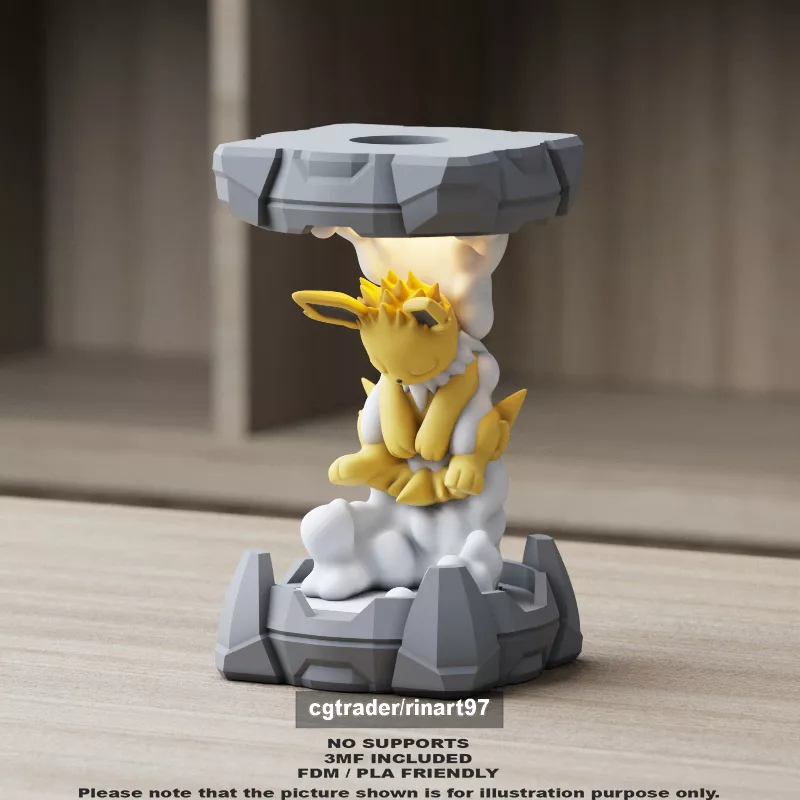 Jolteon in Clone Lab 3D print model