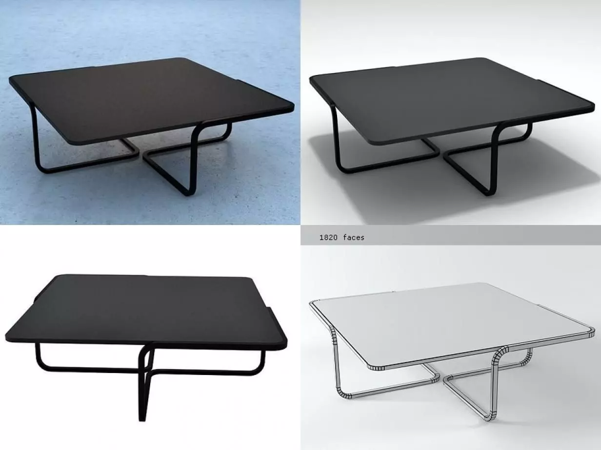 T3 folding table 3D model_0