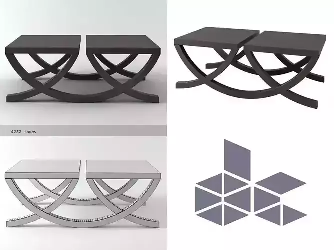 Ciros coffee table design 3D model