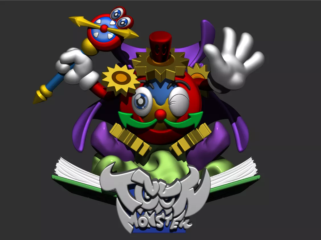 Toon Time Wizard 3D print model