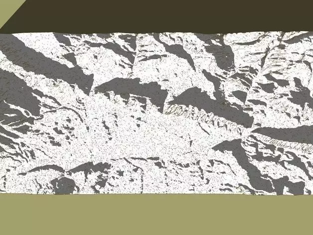 Topography- Hogbacks Garfield County- Colorado Free 3D print model