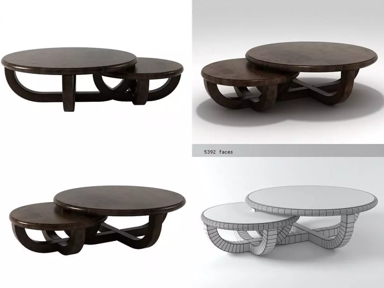 Ebonize Coffee Table 3D model_0