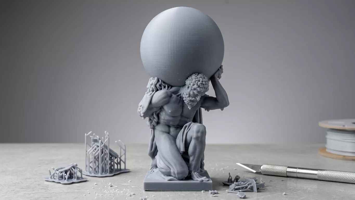 Hercules Statue Holding the Globe RoZ 3D print model