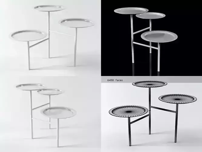 Calder three tier side table