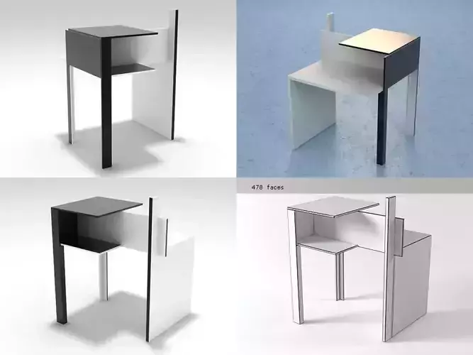 De Stijl 3D model