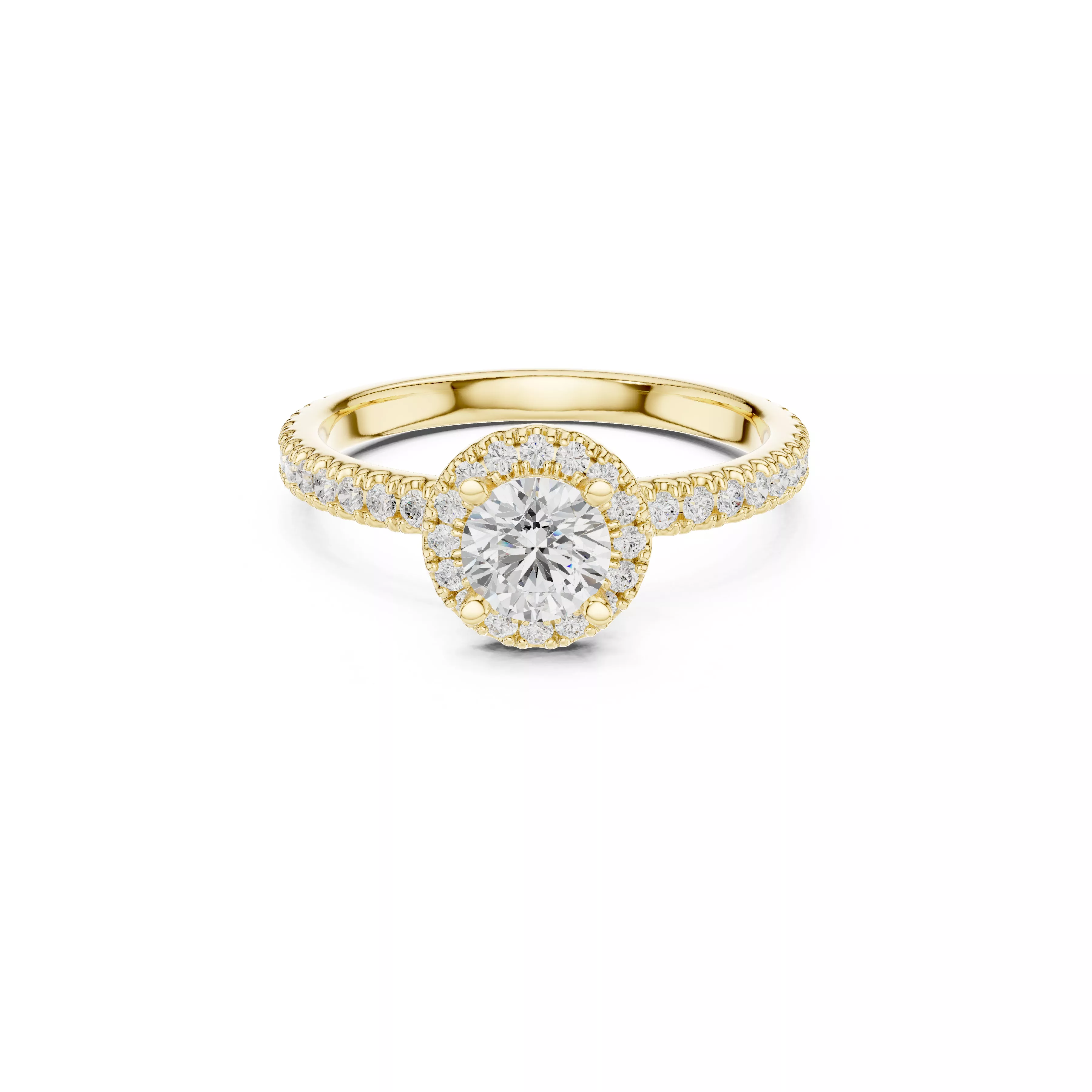 Designer Diamond Band Luxury Engagement Ring Ready CAD M8801 3D model ...