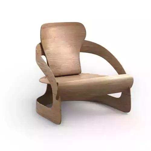 Designer Chair with new and old textures Low-poly 3D model