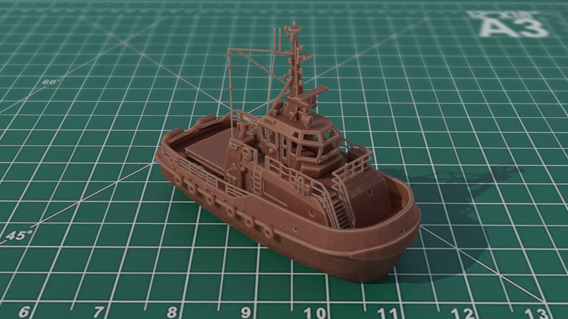 Tugboat 3D Print Model 3D print model