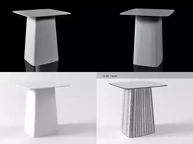 Metal Side Table Medium 3D model