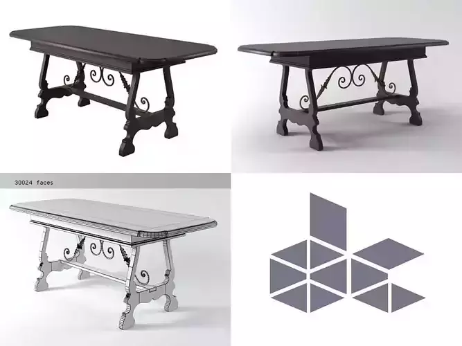 Dining Table 3D model Dining Table 3D model