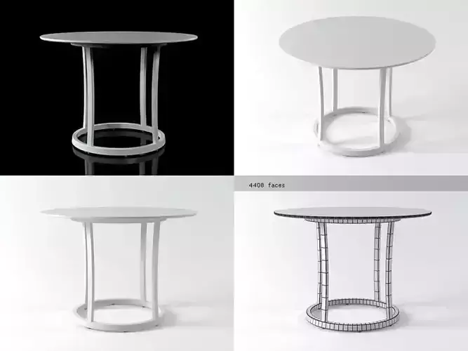 Leopoldo four different tables with round top