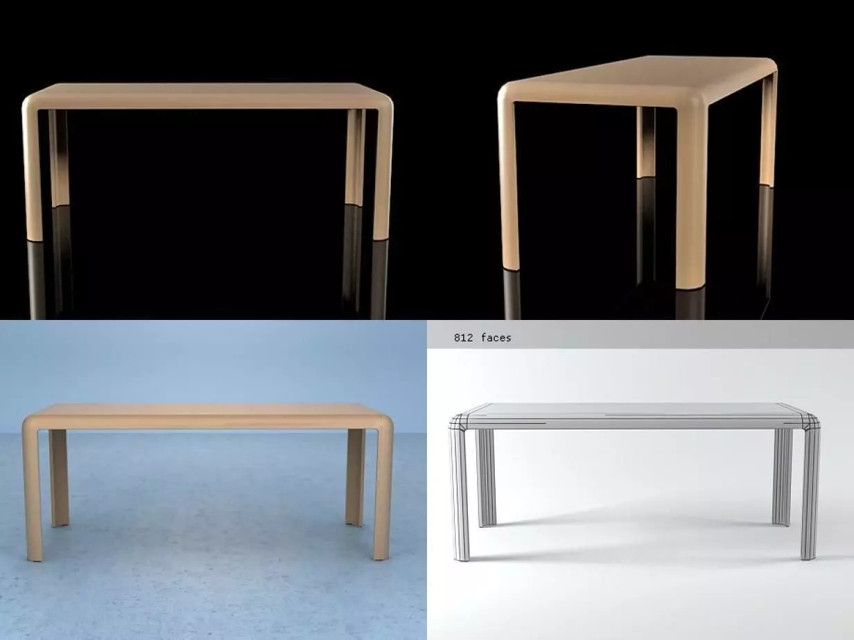 Wind four tables 3D model_0