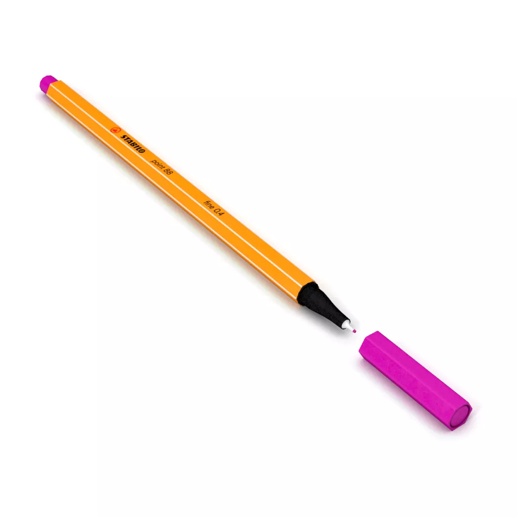 Stabilo Marker 3D MODEL Low-poly 3D model