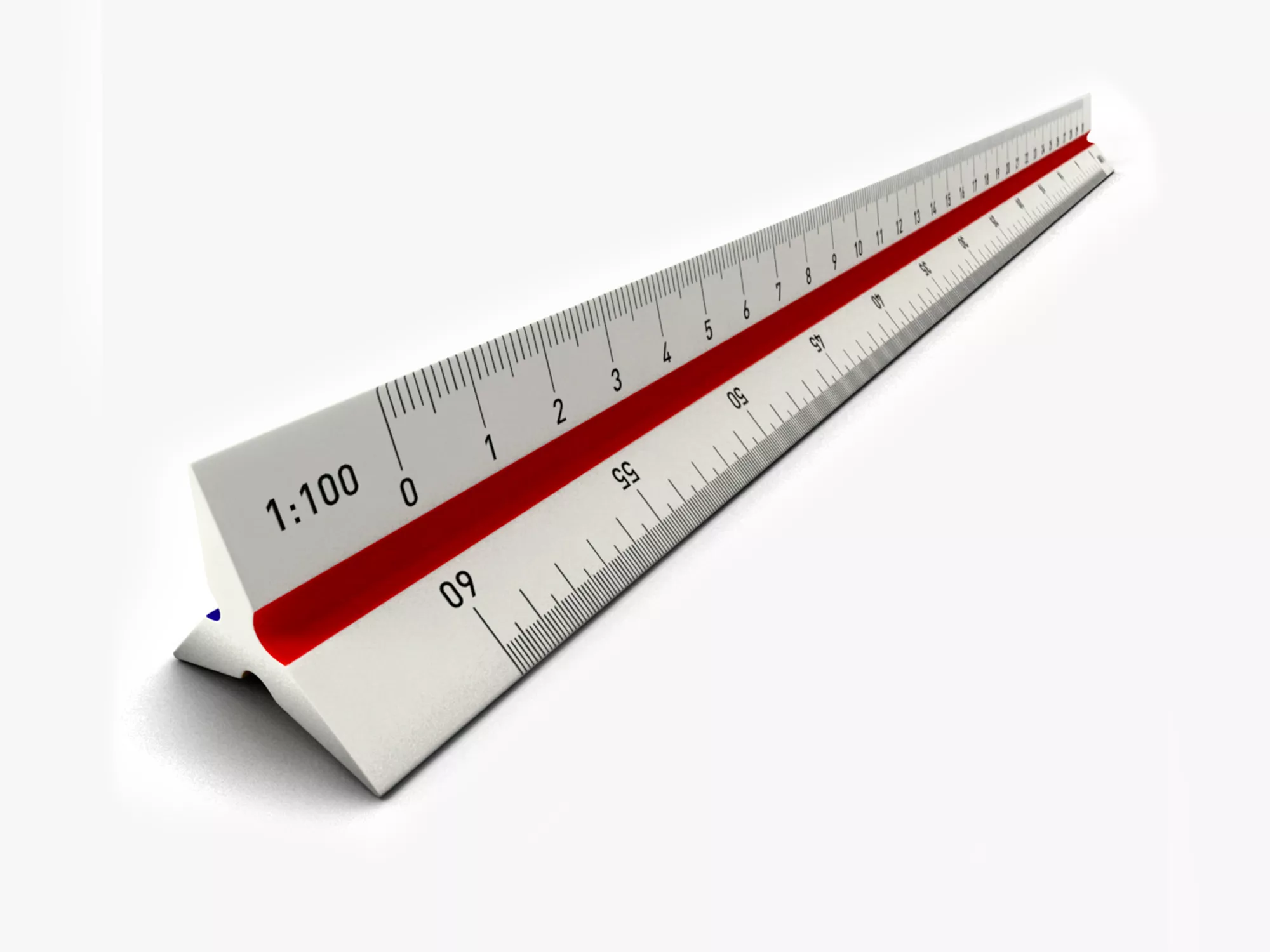 Scale Ruler 3D MODEL Low-poly 3D model