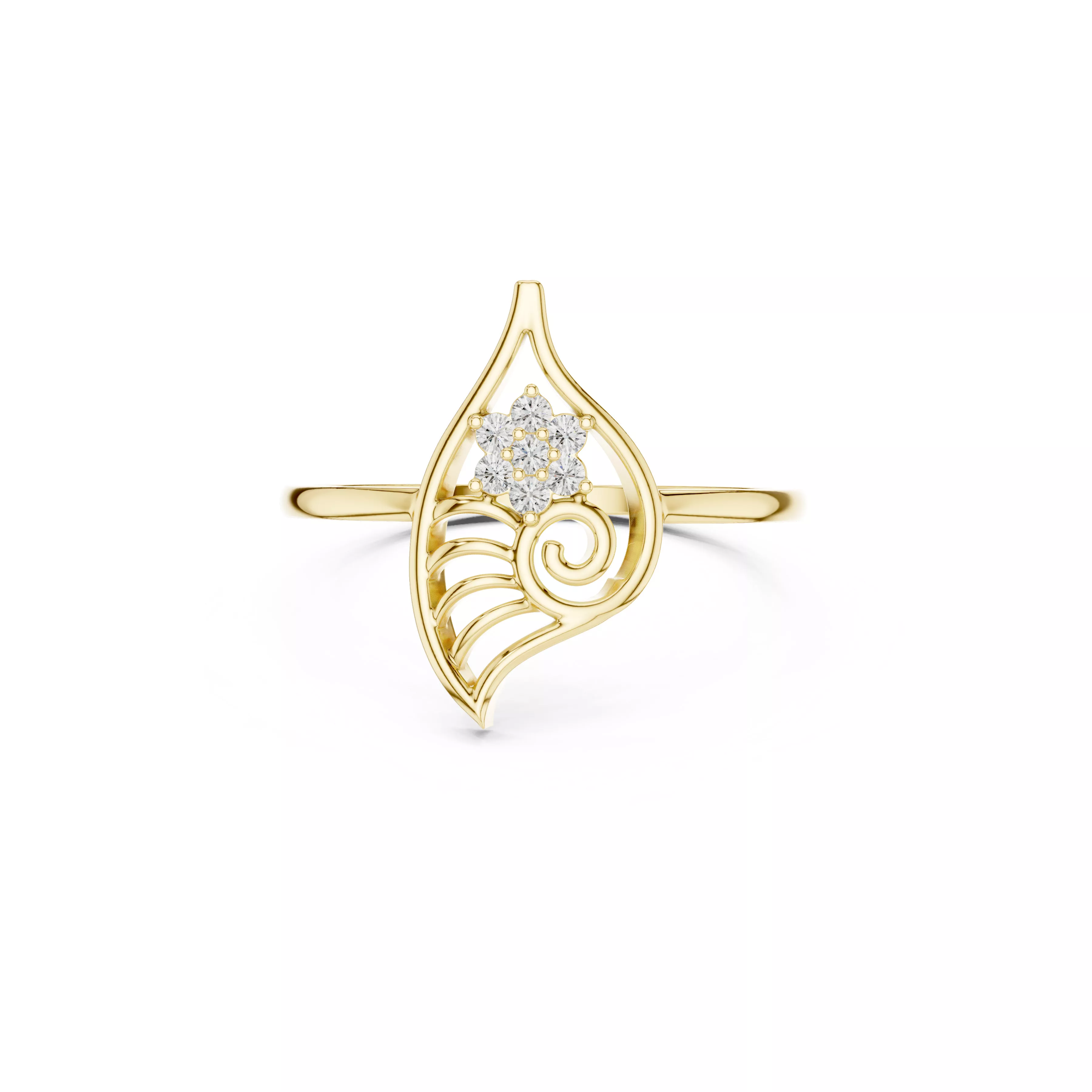 Engae Ring Designer Diamond Band Luxury Engagement Ring Ready CAD M9146 3D model ...