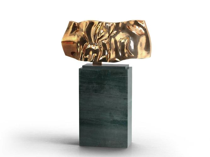 Masterpieces gold sculpture 3D model