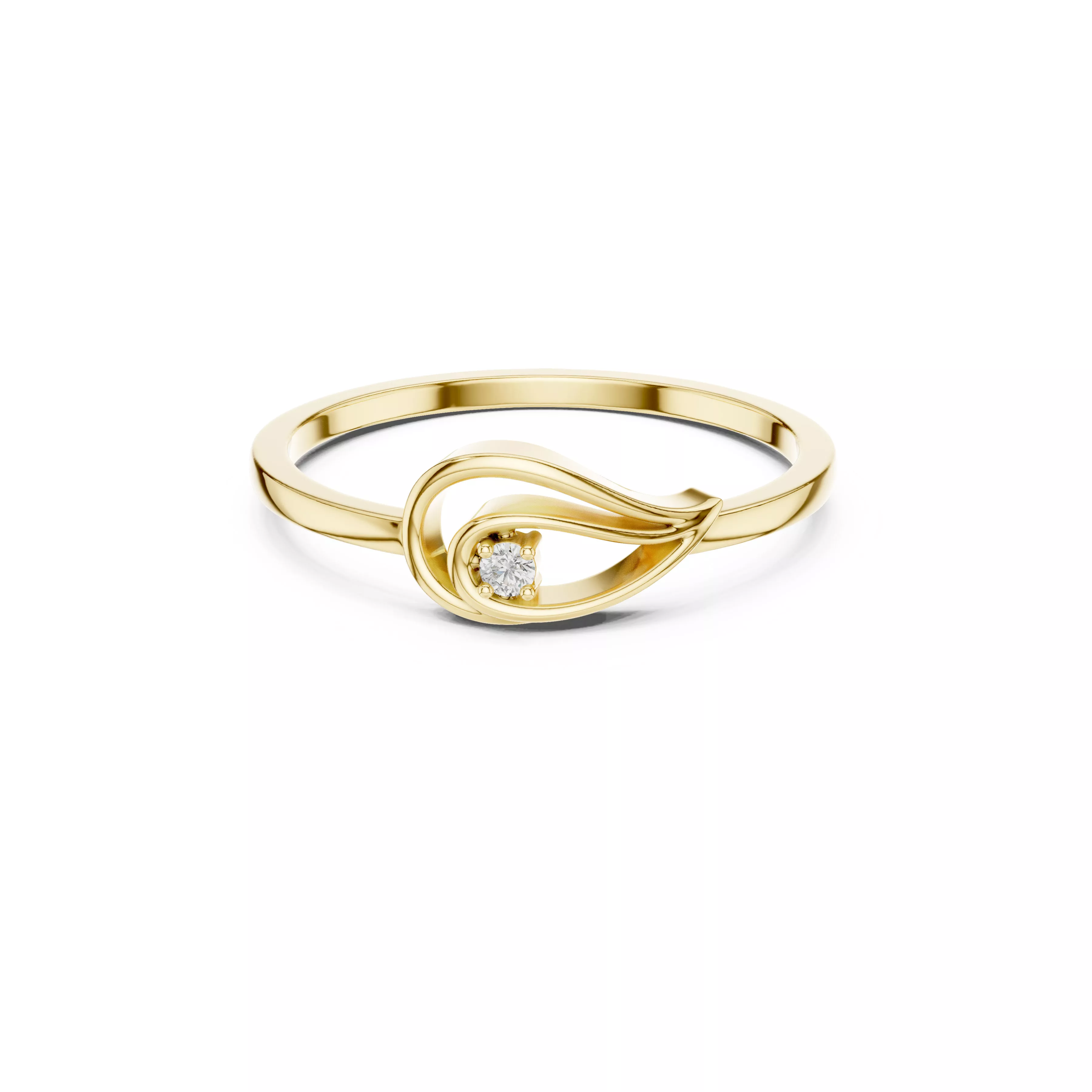 Moden Engagment Rings Designer Diamond Band Luxury Engagement Ring Ready CAD M9237 3D model ...
