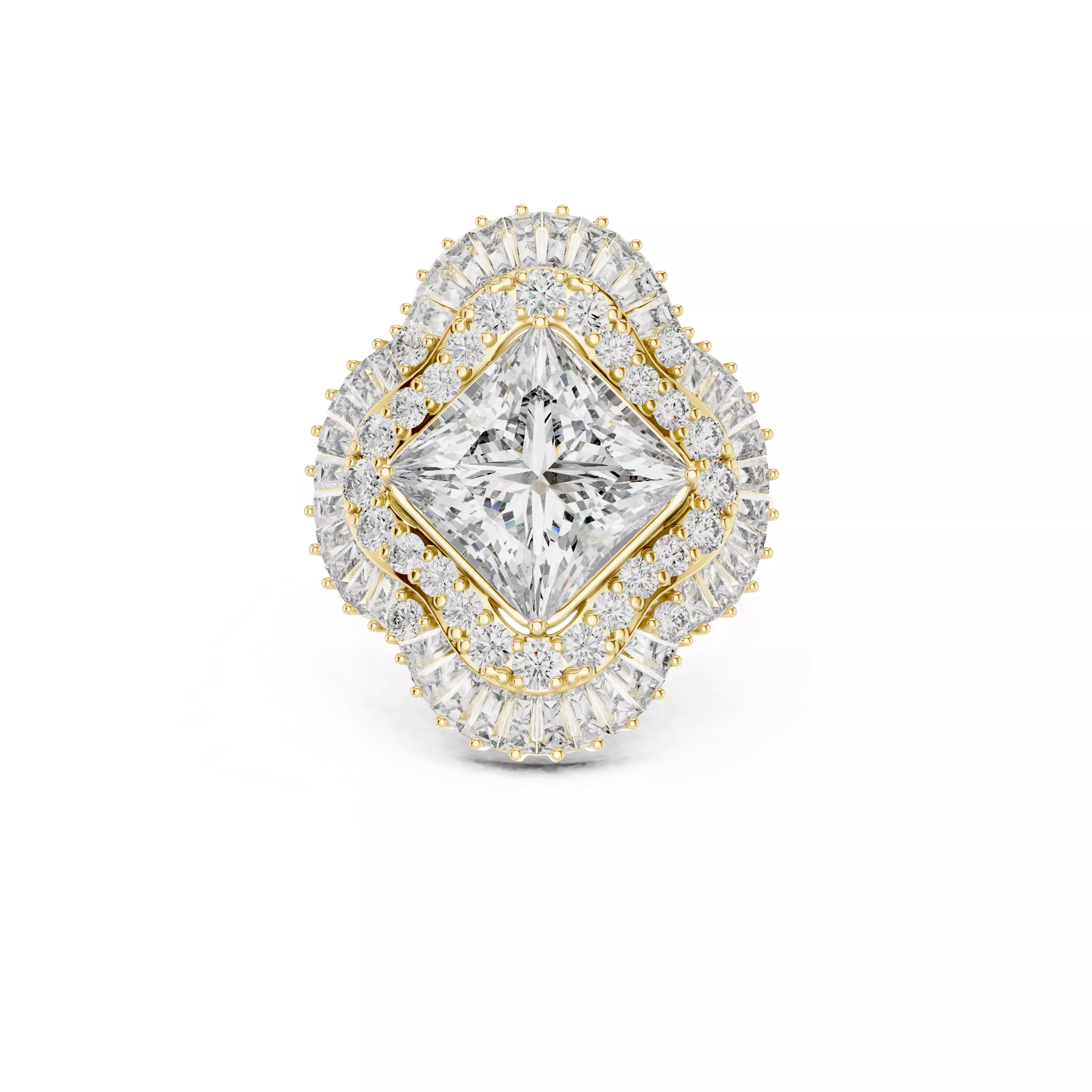 Moden Engagment Rings Designer Diamond Band Luxury Engagement Ring Ready CAD M9223 3D model ...