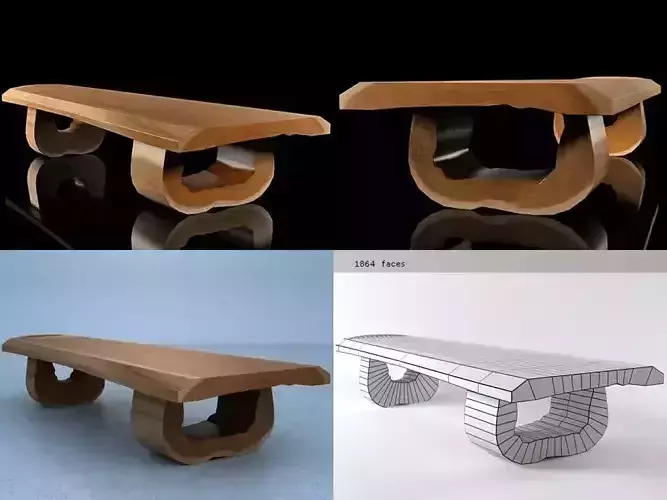 Tube Bench 3D model