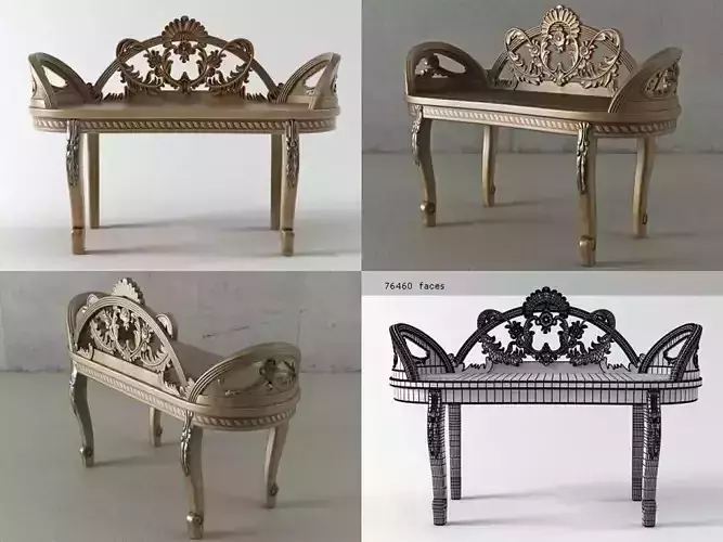 Biltmore Bench 3D model