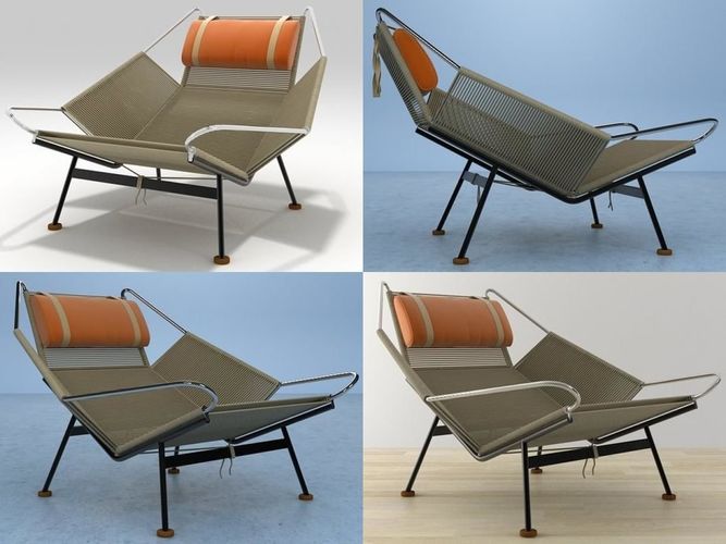 PP225 Flag Halyard Chair 3D model